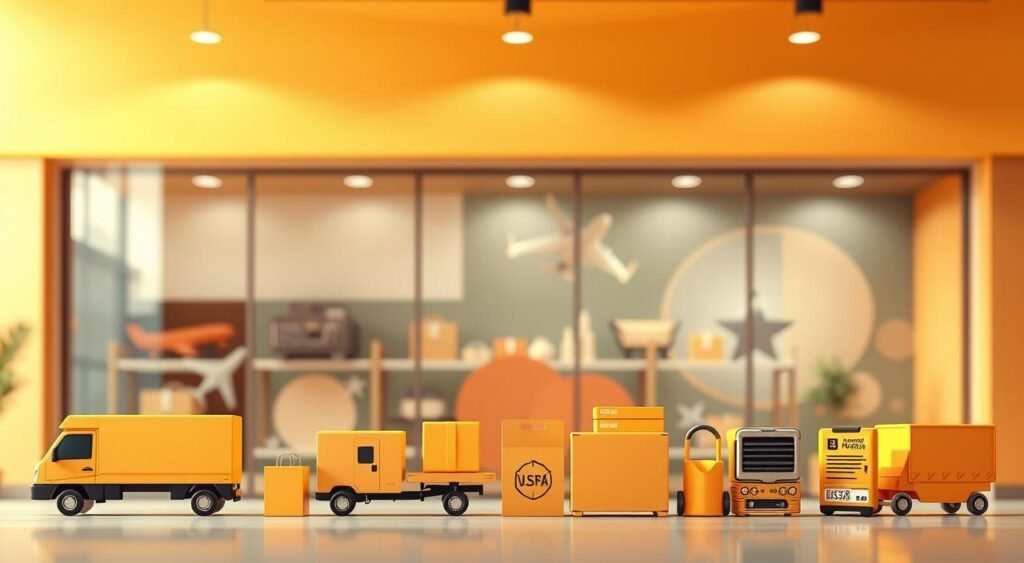 Opções de frete e condições de pagamento